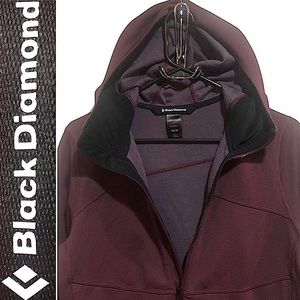Black Diamond Deployment (wool blend) Hoody - Burgundy, M